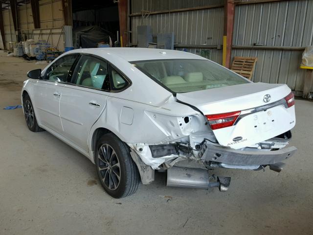 4T1BK1EB4HU264826 - 2017 TOYOTA AVALON XLE WHITE photo 3