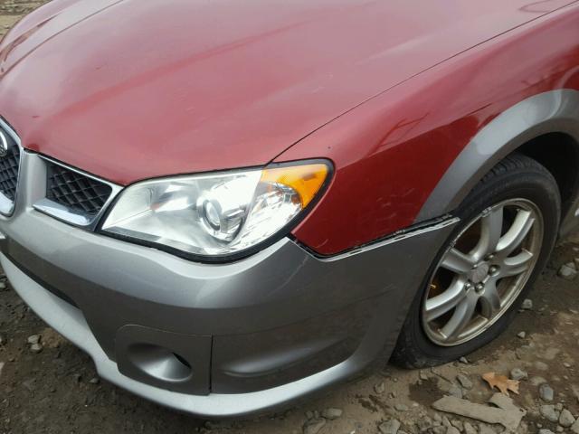 JF1GG63677H807453 - 2007 SUBARU IMPREZA OU RED photo 9