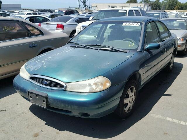 1FAFP6635WK280186 - 1998 FORD CONTOUR LX GREEN photo 2