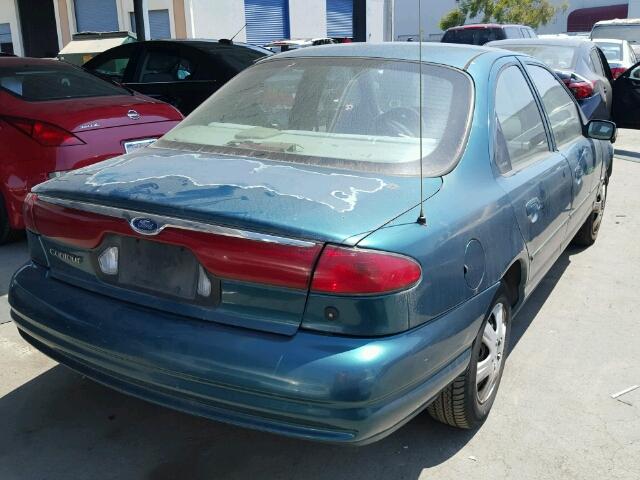 1FAFP6635WK280186 - 1998 FORD CONTOUR LX GREEN photo 4