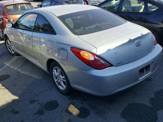 4T1CA38P95U063588 - 2005 TOYOTA CAMRY SOLA SILVER photo 3