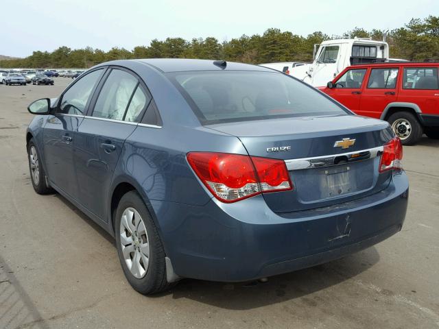 1G1PC5SH1C7297032 - 2012 CHEVROLET CRUZE LS BLUE photo 3