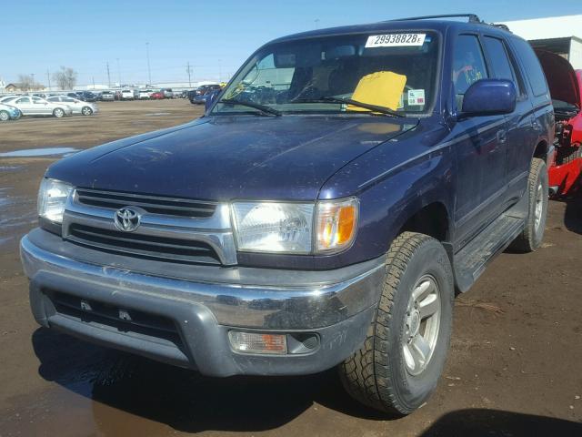 JT3GN86R510180439 - 2001 TOYOTA 4RUNNER SR BLUE photo 2