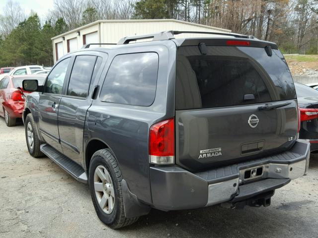 5N1AA08B34N714541 - 2004 NISSAN ARMADA SE GRAY photo 3