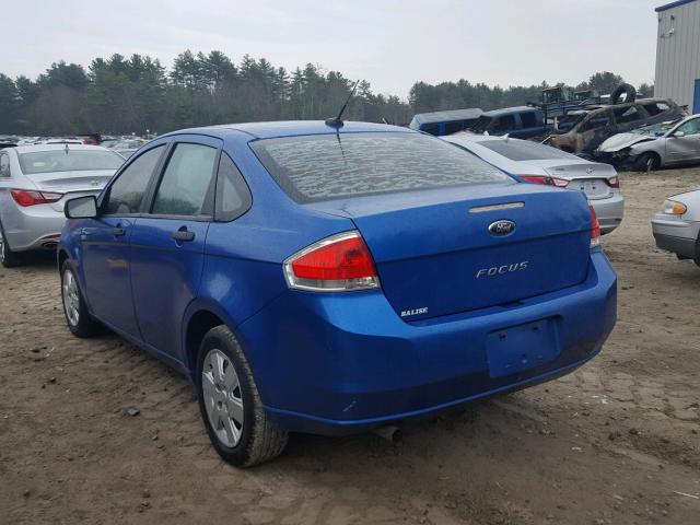 1FAHP3EN1AW247357 - 2010 FORD FOCUS S BLUE photo 3