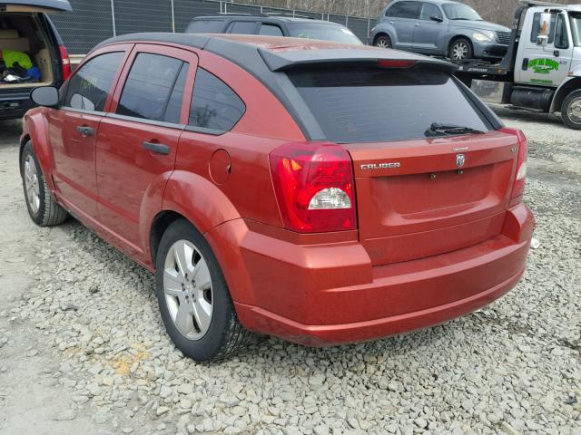 1B3HB48B48D667105 - 2008 DODGE CALIBER SX ORANGE photo 3