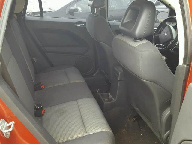 1B3HB48B48D667105 - 2008 DODGE CALIBER SX ORANGE photo 6