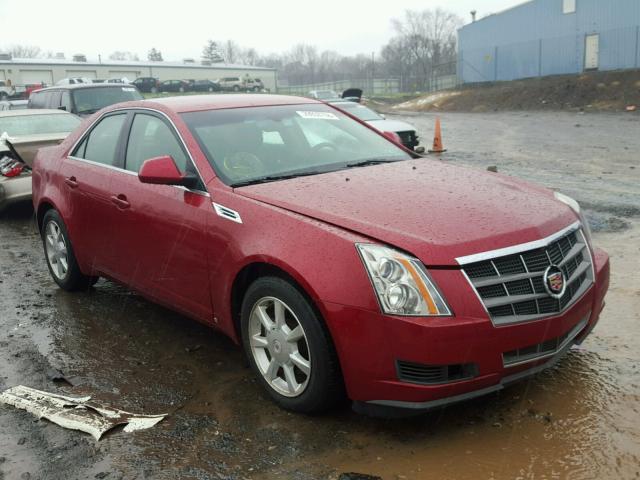 1G6DF577580165377 - 2008 CADILLAC CTS RED photo 1