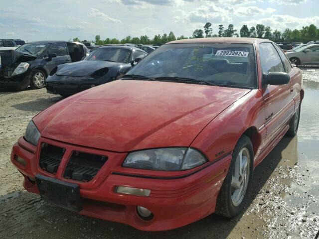 1G2NW15D2SC808474 - 1995 PONTIAC GRAND AM G RED photo 2