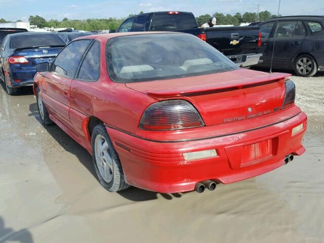 1G2NW15D2SC808474 - 1995 PONTIAC GRAND AM G RED photo 3