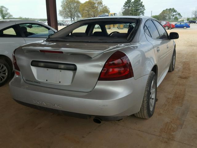2G2WP522951298579 - 2005 PONTIAC GRAND PRIX SILVER photo 4