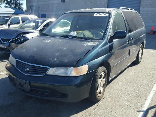 2HKRL1877YH597720 - 2000 HONDA ODYSSEY EX GREEN photo 2