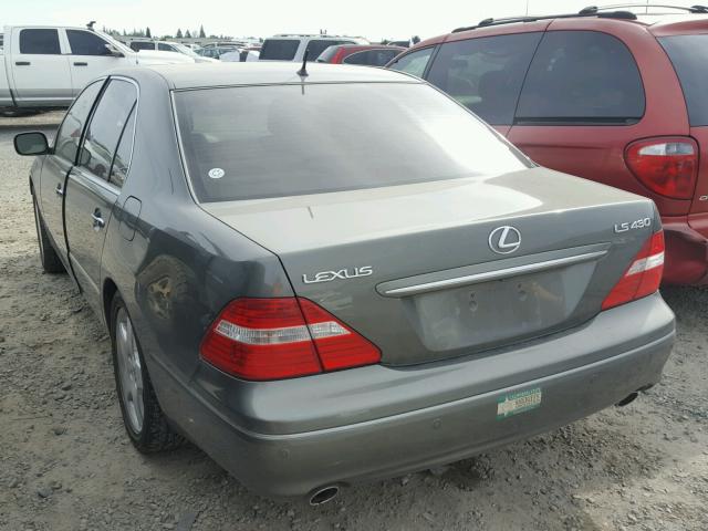 JTHBN36F255007922 - 2005 LEXUS LS 430 GREEN photo 3