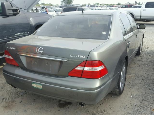 JTHBN36F255007922 - 2005 LEXUS LS 430 GREEN photo 4