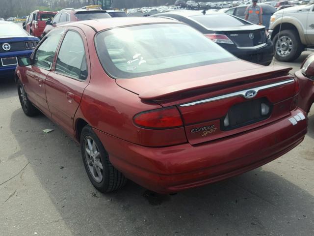 1FAFP66L5YK101485 - 2000 FORD CONTOUR SE BURGUNDY photo 3