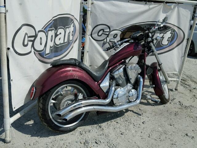 JH2SC6104AK003482 - 2010 HONDA VT1300 MAROON photo 4