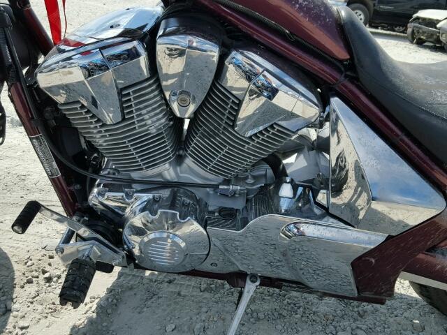 JH2SC6104AK003482 - 2010 HONDA VT1300 MAROON photo 7