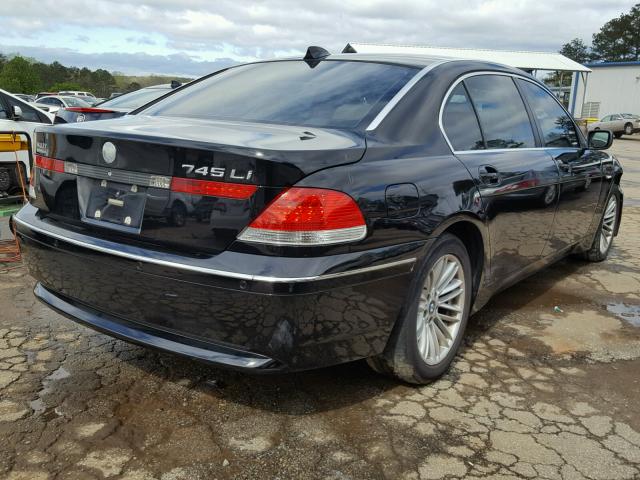 WBAGN635X5DS56427 - 2005 BMW 745 LI BLACK photo 4