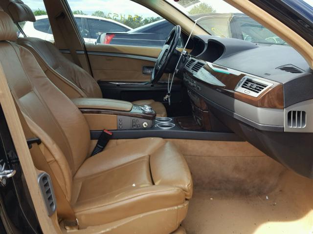 WBAGN635X5DS56427 - 2005 BMW 745 LI BLACK photo 5