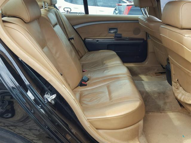 WBAGN635X5DS56427 - 2005 BMW 745 LI BLACK photo 6