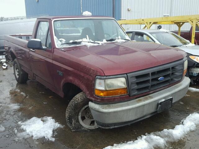 1FTEF15Y1TNA22203 - 1996 FORD F150 MAROON photo 1