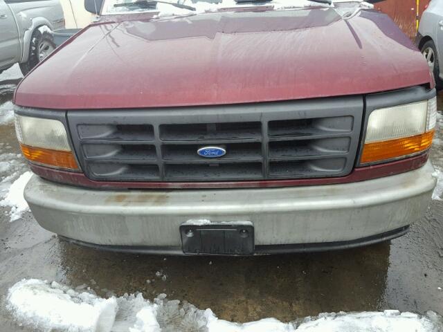 1FTEF15Y1TNA22203 - 1996 FORD F150 MAROON photo 7