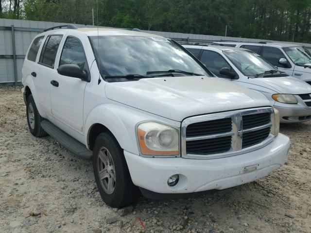 1D4HB48D94F227690 - 2004 DODGE DURANGO SL WHITE photo 1