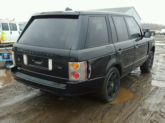 SALME11445A191989 - 2005 LAND ROVER RANGE ROVE BLACK photo 4