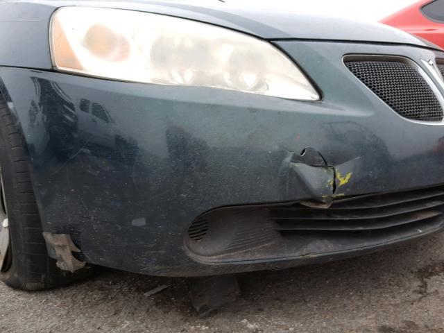 1G2ZF58B174166950 - 2007 PONTIAC G6 VALUE L GREEN photo 9