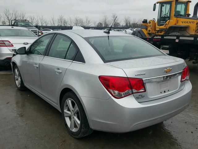 1G1PE5SB0E7340851 - 2014 CHEVROLET CRUZE LT SILVER photo 3