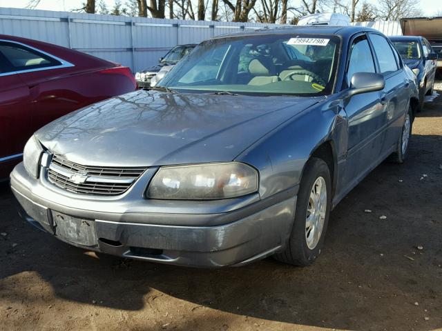 2G1WF52EX59170967 - 2005 CHEVROLET IMPALA GRAY photo 2