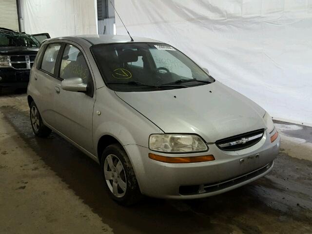 KL1TD66646B538639 - 2006 CHEVROLET AVEO SILVER photo 1