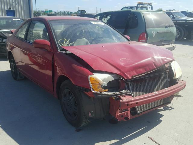 1HGEM22591L049987 - 2001 HONDA CIVIC LX RED photo 1