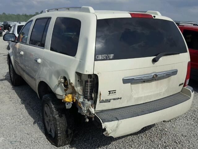 1A8HX58P47F552095 - 2007 CHRYSLER ASPEN LIMI WHITE photo 3