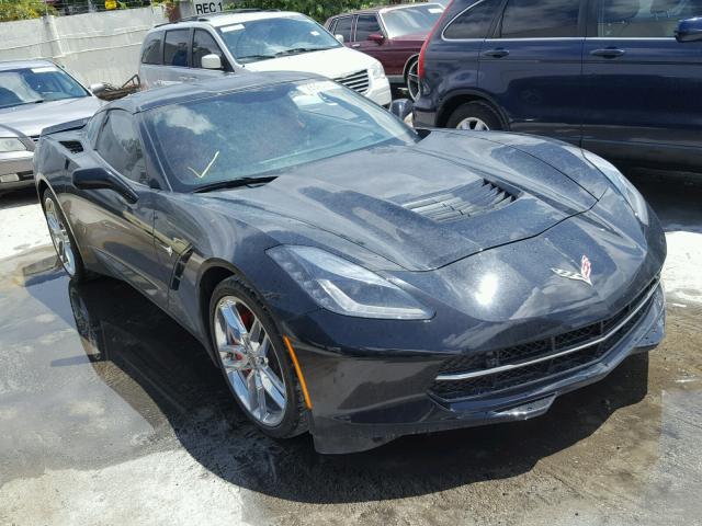 1G1YD2D73G5116535 - 2016 CHEVROLET CORVETTE S BLACK photo 1