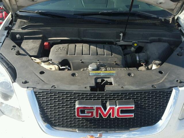 1GKEV33DX9J148336 - 2009 GMC ACADIA SLT თეთრი ფოტო 7