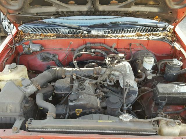 4TANL42N5VZ238129 - 1997 TOYOTA TACOMA RED photo 7