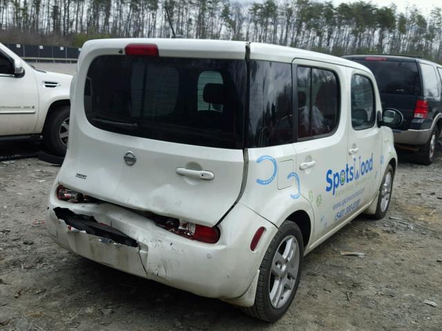 JN8AZ28R09T122267 - 2009 NISSAN CUBE BASE WHITE photo 4