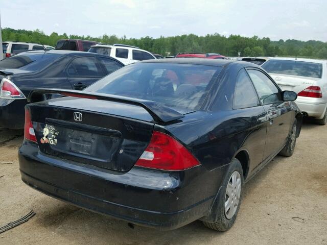 1HGEM22523L071476 - 2003 HONDA CIVIC LX BLACK photo 4