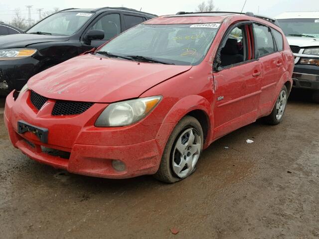 5Y2SL62844Z416835 - 2004 PONTIAC VIBE RED photo 2