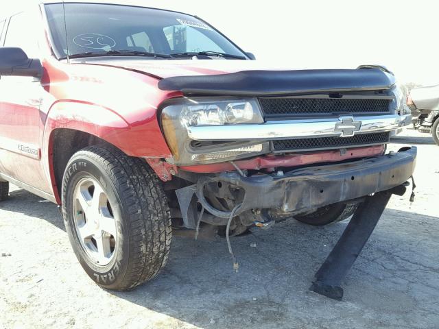 1GNDT13S632231223 - 2003 CHEVROLET TRAILBLAZE RED photo 9