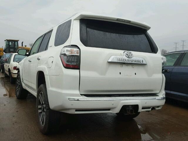 JTEBU5JR7E5189405 - 2014 TOYOTA 4RUNNER SR WHITE photo 3