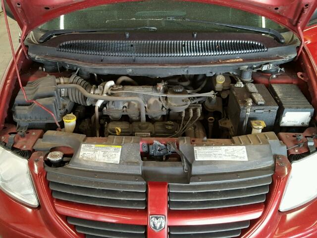 2D4GP44L17R313230 - 2007 DODGE GRAND CARA RED photo 7