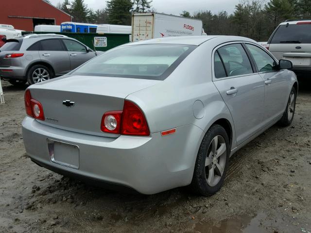 1G1ZC5E17BF335813 - 2011 CHEVROLET MALIBU 1LT SILVER photo 4