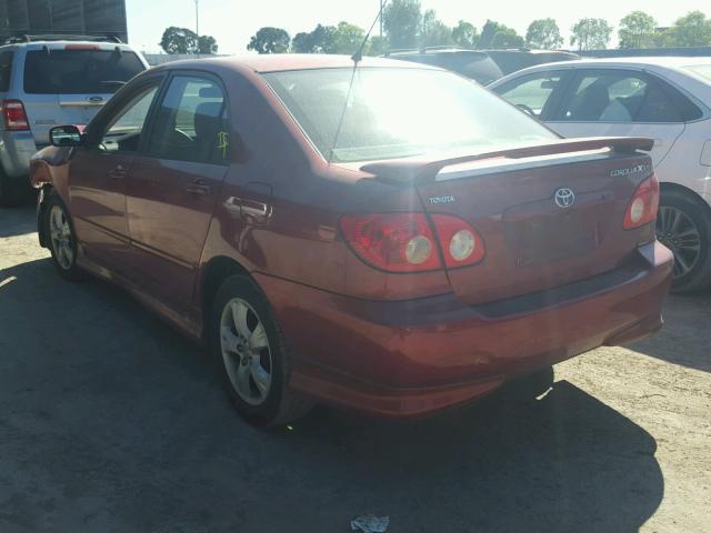2T1BY32E75C485990 - 2005 TOYOTA COROLLA XR 红色 照片 3