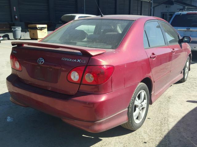 2T1BY32E75C485990 - 2005 TOYOTA COROLLA XR 红色 照片 4