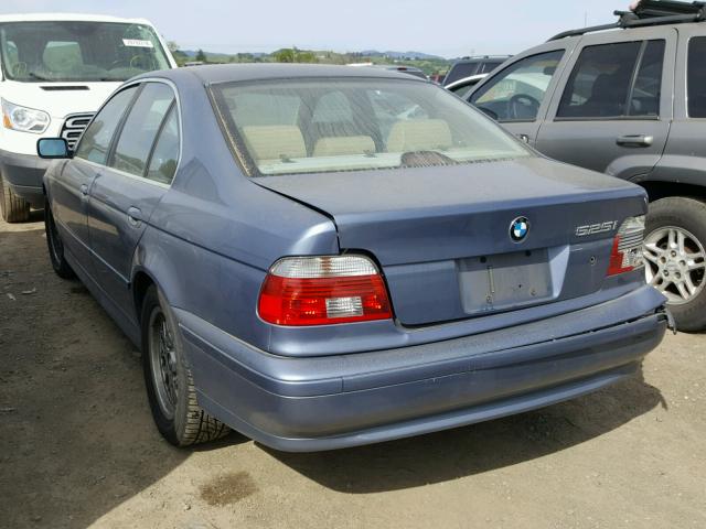 WBADT43412GY44313 - 2002 BMW 525 I AUTO BLUE photo 3