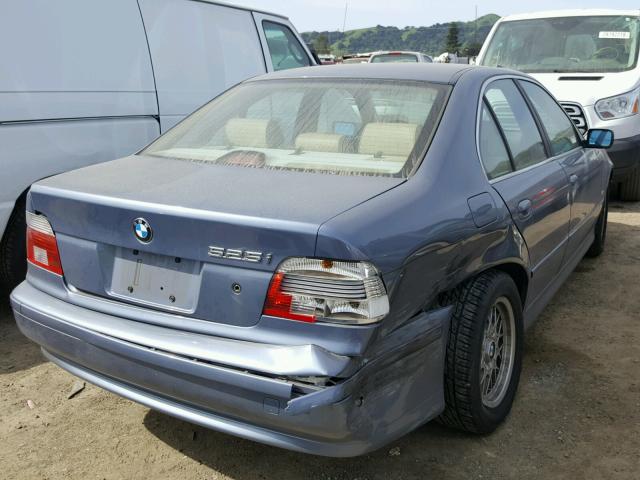 WBADT43412GY44313 - 2002 BMW 525 I AUTO BLUE photo 4
