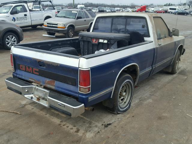 1GTCS14R6H8537703 - 1987 GMC S TRUCK S1 BLUE photo 4