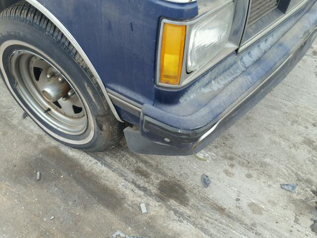 1GTCS14R6H8537703 - 1987 GMC S TRUCK S1 BLUE photo 9